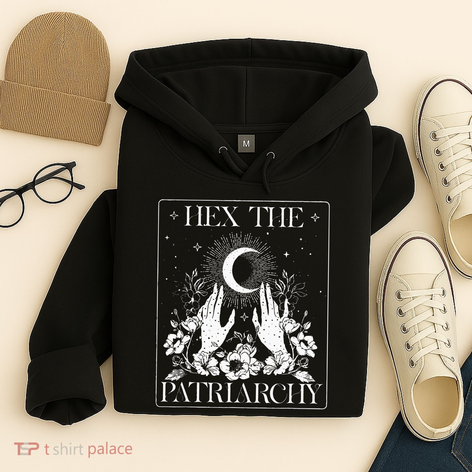 Hex The Patriarchy Halloween Feminist Witch Hoodie