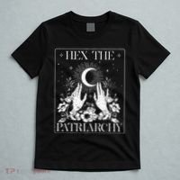 Hex The Patriarchy Halloween Feminist Witch T-Shirt thumb 5