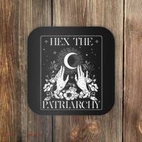 Hex The Patriarchy Halloween Feminist Witch Coaster thumb 0