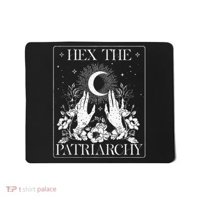 Hex The Patriarchy Halloween Feminist Witch Mousepad