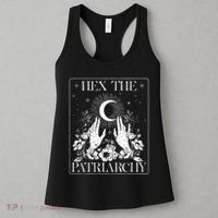 Hex The Patriarchy Halloween Feminist Witch Women's Tank Top thumb 3