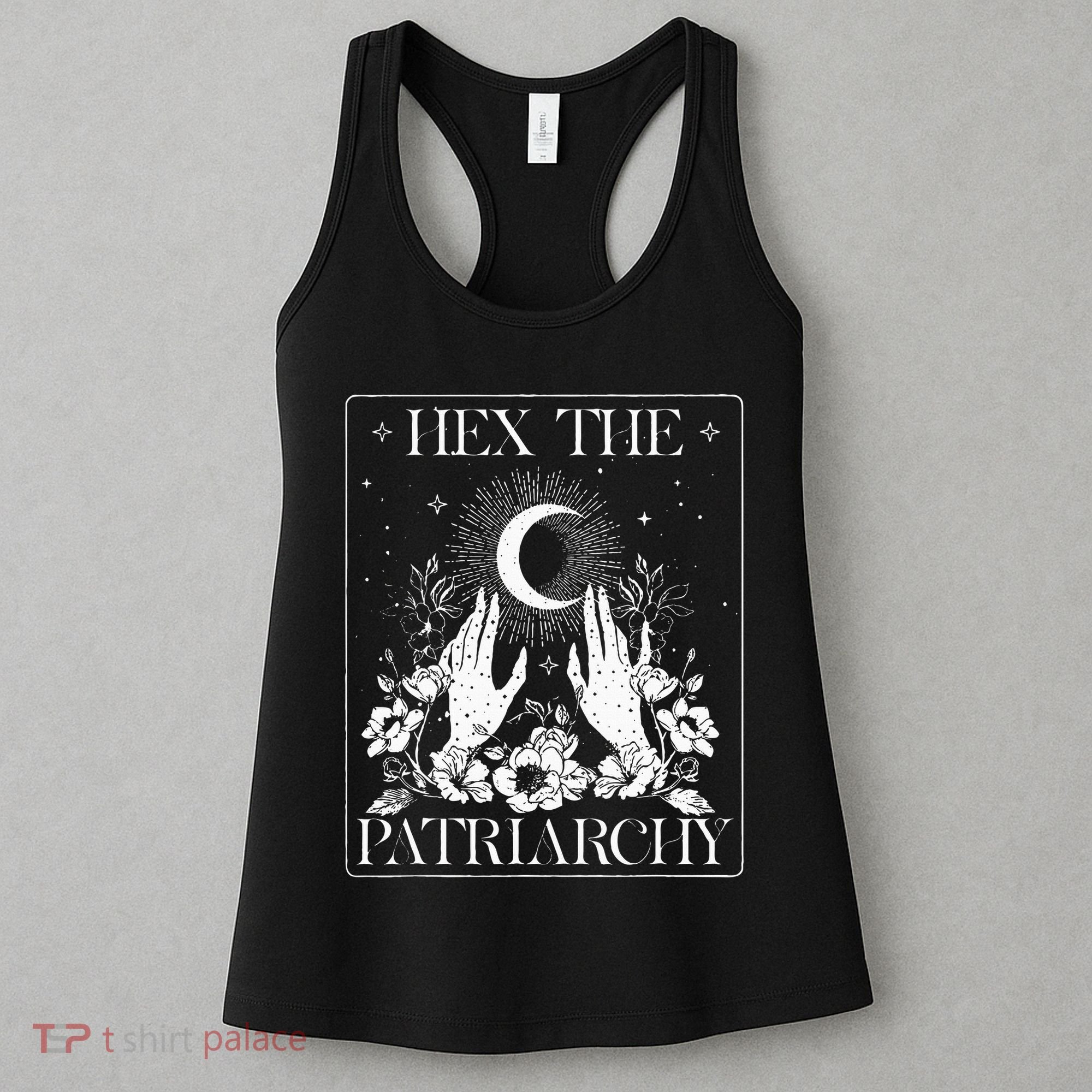 Hex The Patriarchy Halloween Feminist Witch Women's Tank Top