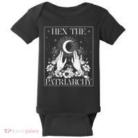 Hex The Patriarchy Halloween Feminist Witch Baby Bodysuit thumb 0