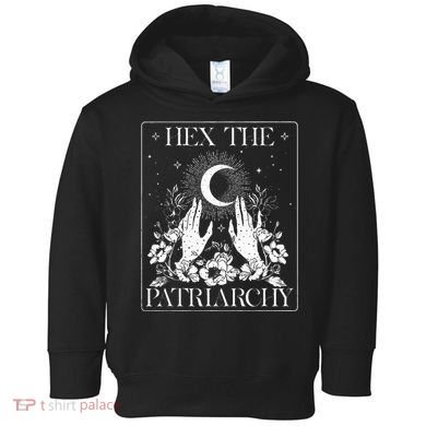 Hex The Patriarchy Halloween Feminist Witch Toddler Hoodie