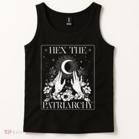 Hex The Patriarchy Halloween Feminist Witch Tank Top thumb 2