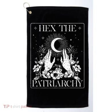 Hex The Patriarchy Halloween Feminist Witch Golf Towel