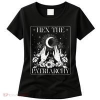 Hex The Patriarchy Halloween Feminist Witch Women's T-Shirt thumb 0