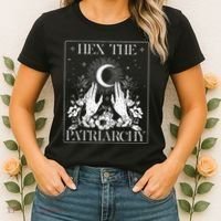 Hex The Patriarchy Halloween Feminist Witch Women's T-Shirt thumb 2