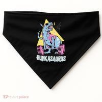 Hunkasaurus T rex Dinosaur Funny Gym & Workout USA-Made Doggie Bandana thumb 0