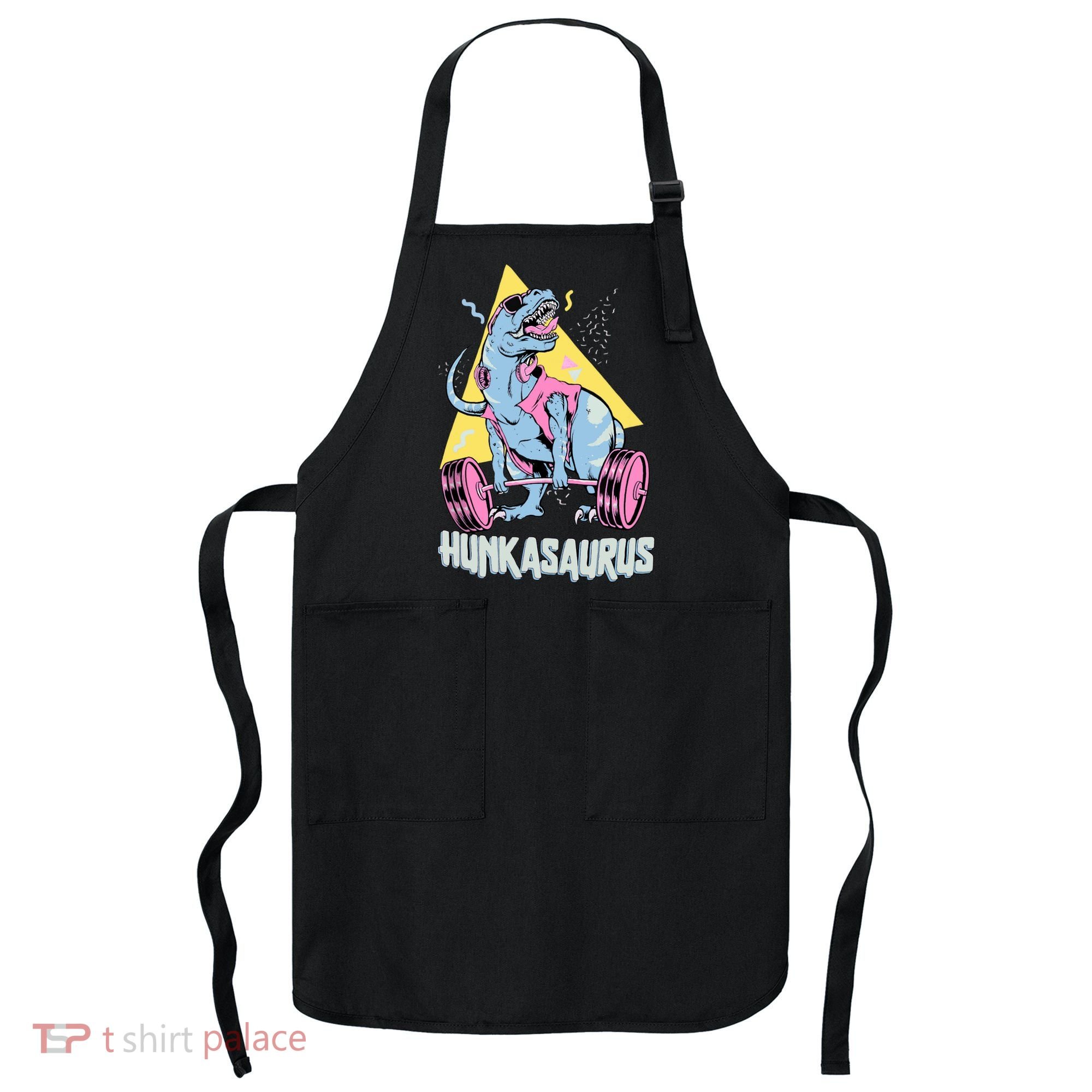 Hunkasaurus T rex Dinosaur Funny Gym & Workout Apron