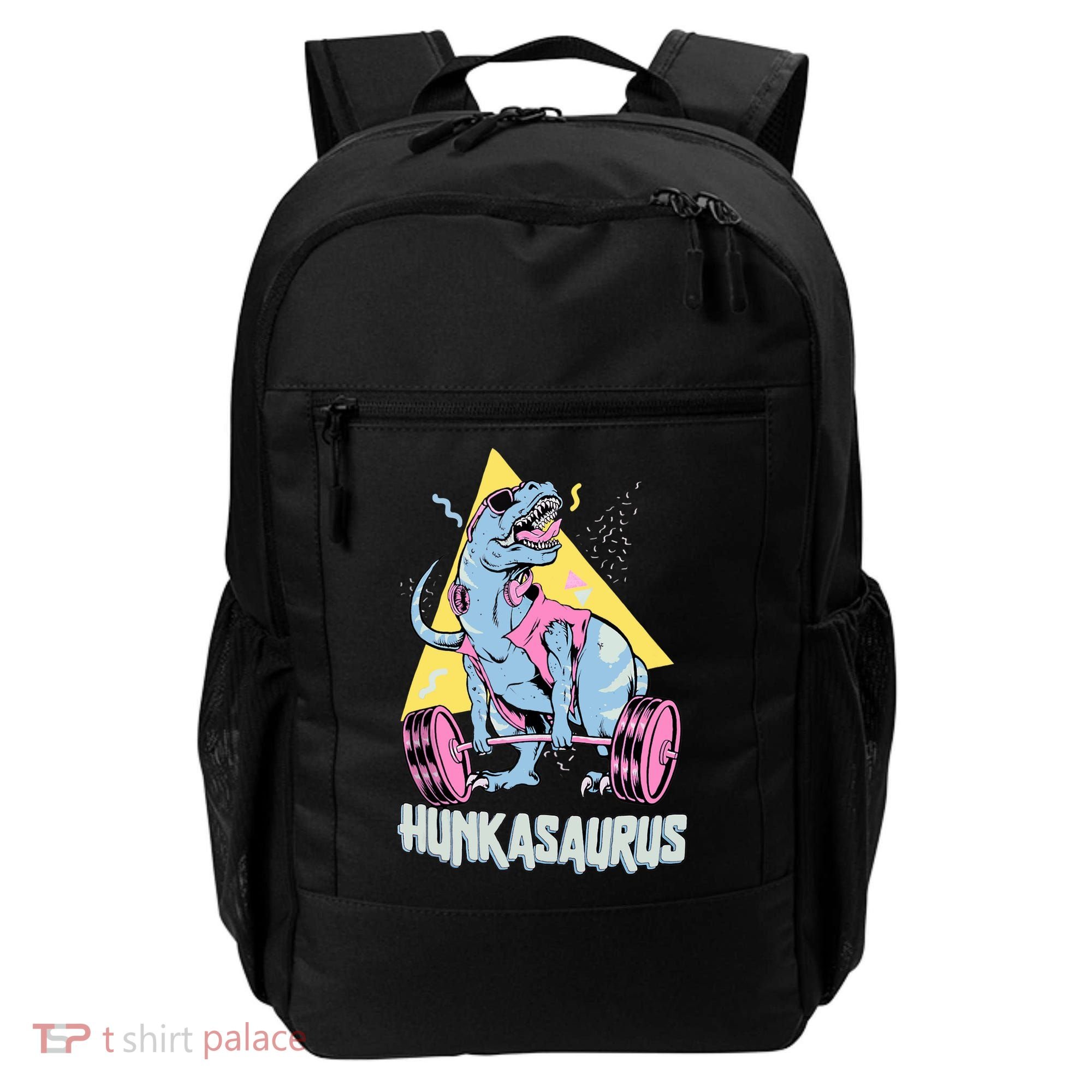 Hunkasaurus T rex Dinosaur Funny Gym & Workout Backpack