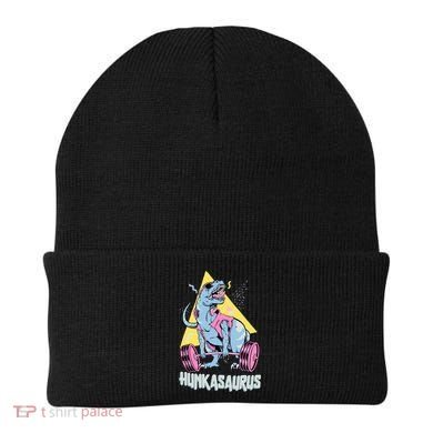 Hunkasaurus T rex Dinosaur Funny Gym & Workout Beanie