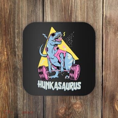 Hunkasaurus T rex Dinosaur Funny Gym & Workout Coaster