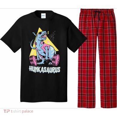 Hunkasaurus T rex Dinosaur Funny Gym & Workout Pajama Set