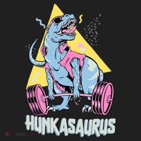 Hunkasaurus T rex Dinosaur Funny Gym & Workout Tumbler thumb 3