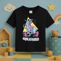 Hunkasaurus T rex Dinosaur Funny Gym & Workout Toddler T-Shirt thumb 3