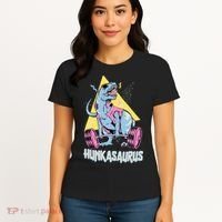 Hunkasaurus T rex Dinosaur Funny Gym & Workout Women's T-Shirt thumb 4