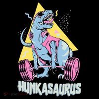 Hunkasaurus T rex Dinosaur Funny Gym & Workout Women's T-Shirt thumb 6