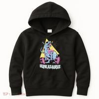 Hunkasaurus T rex Dinosaur Funny Gym & Workout Kids Hoodie thumb 0