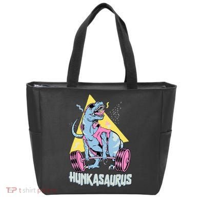 Hunkasaurus T rex Dinosaur Funny Gym & Workout Tote Bag