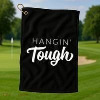 Hangin Tough Retro 80s Gift Golf Towel thumb 1