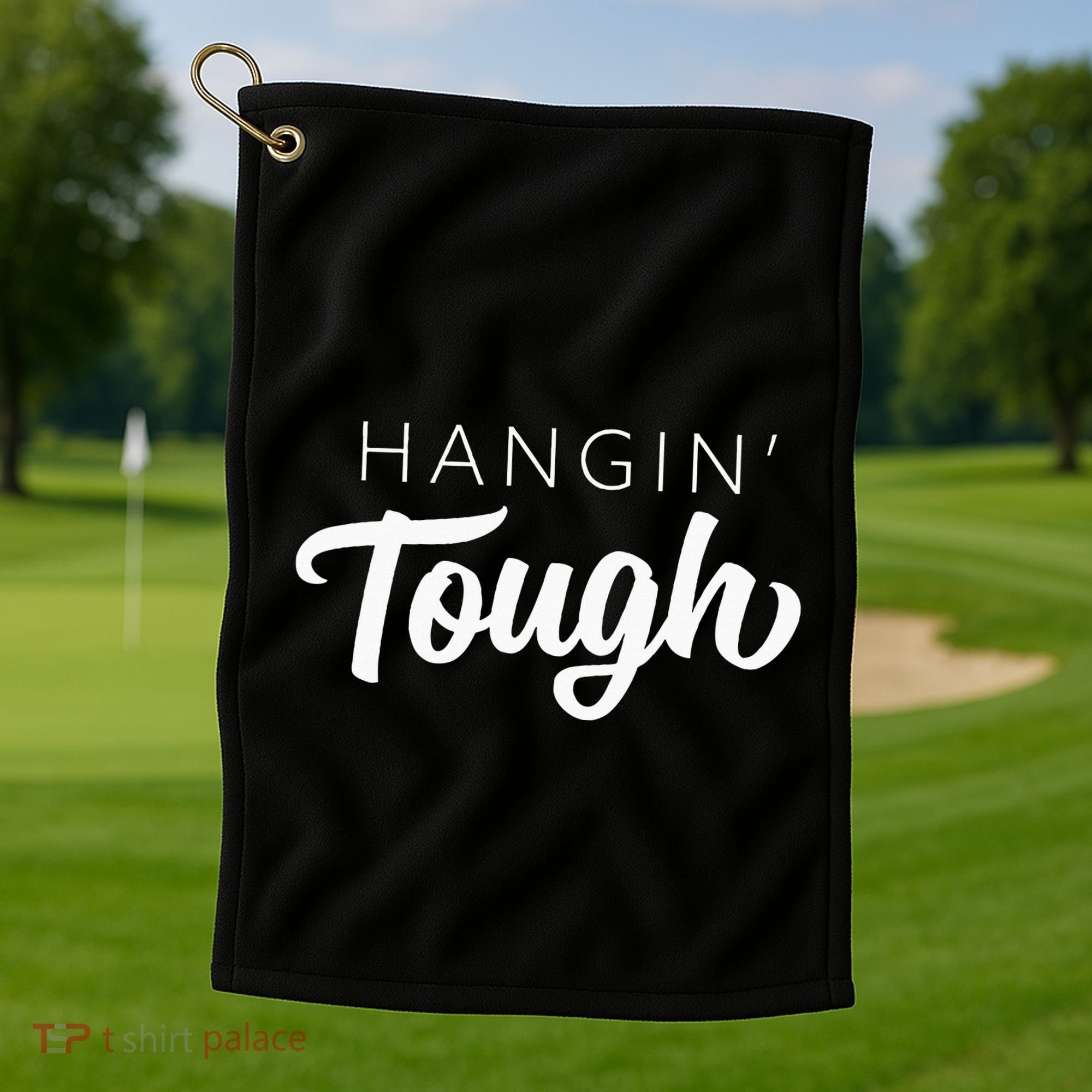 Hangin Tough Retro 80s Gift Golf Towel