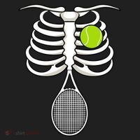 Halloween Tennis Racket Ball Game Sport Skeleton Cool Gift Beanie thumb 2