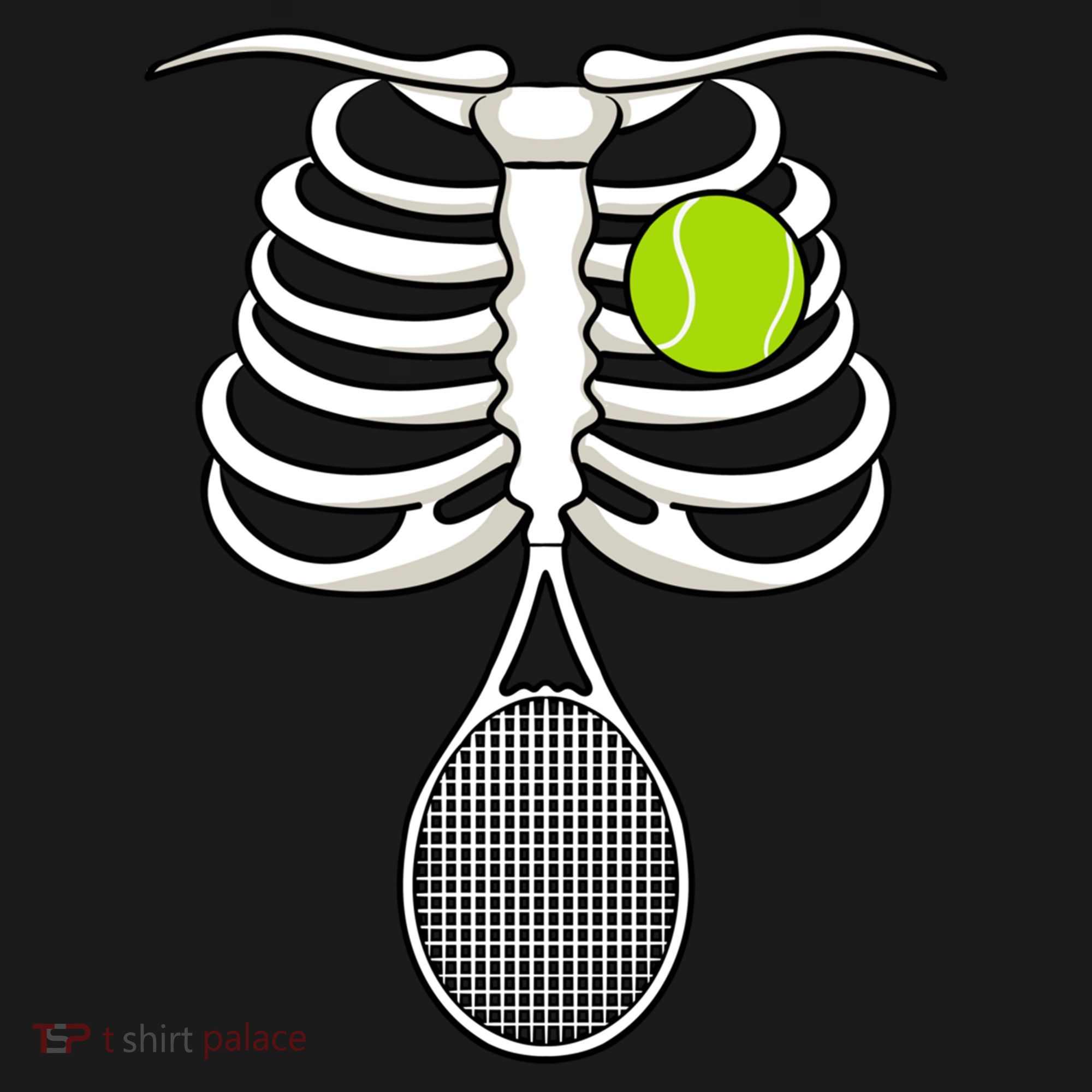 Halloween Tennis Racket Ball Game Sport Skeleton Cool Gift Women's Hoodie