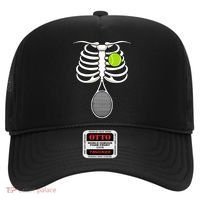 Halloween Tennis Racket Ball Game Sport Skeleton Cool Gift Hat thumb 0