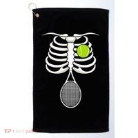 Halloween Tennis Racket Ball Game Sport Skeleton Cool Gift Golf Towel thumb 0