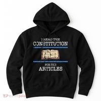 History Teachers Read The Constitution Distressed Hoodie thumb 0