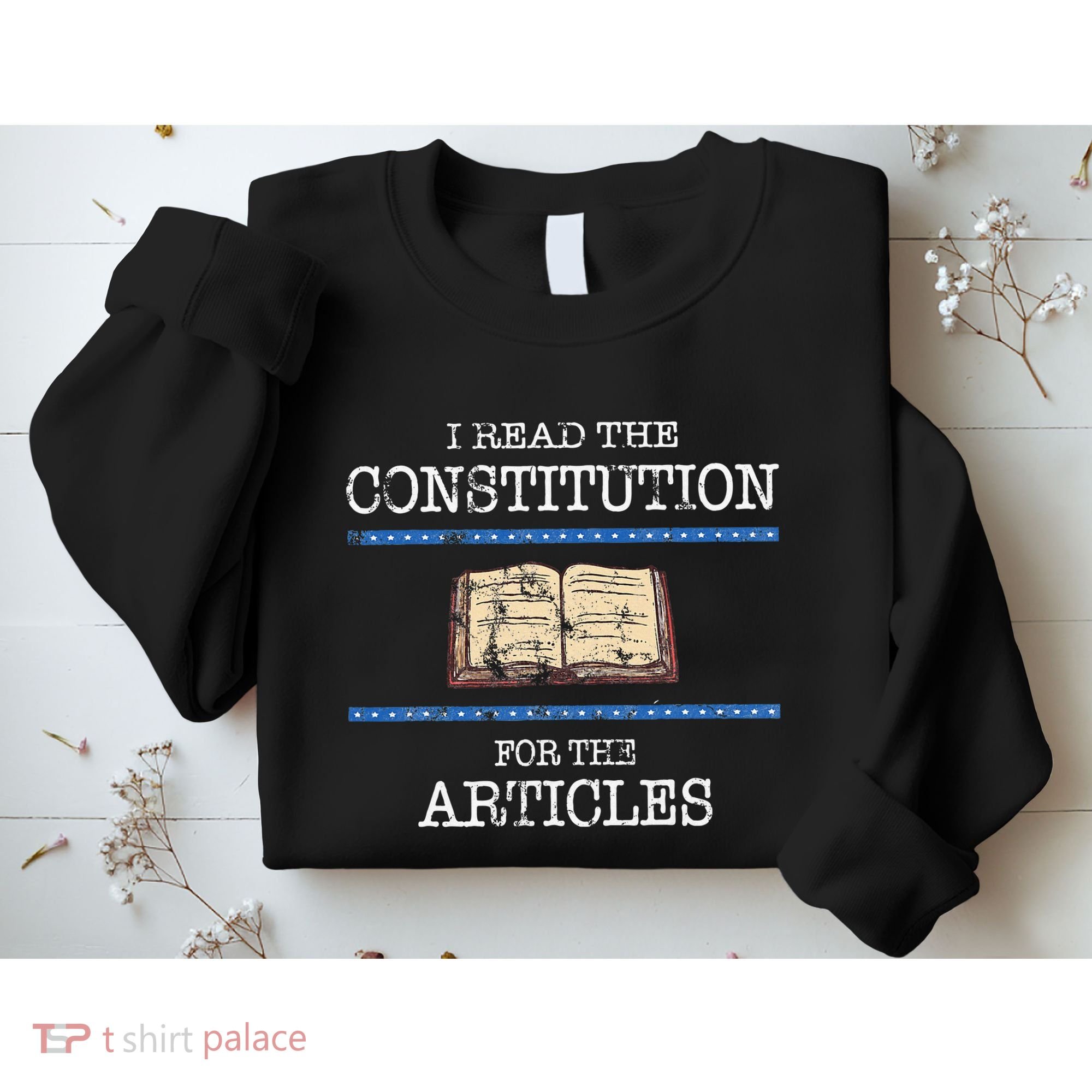 History Teachers Read The Constitution Distressed Sweatshirt