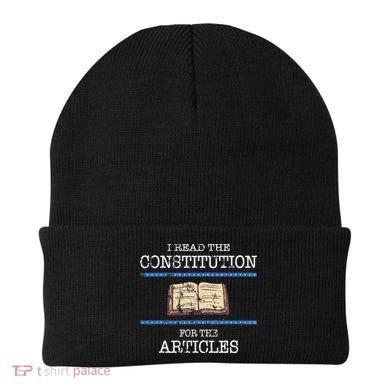 History Teachers Read The Constitution Distressed Beanie