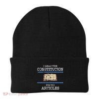 History Teachers Read The Constitution Distressed Beanie thumb 0