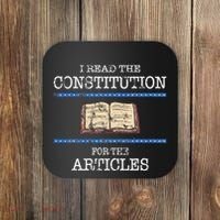 History Teachers Read The Constitution Distressed Coaster thumb 0