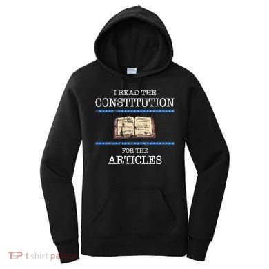 History Teachers Read The Constitution Distressed Women's Hoodie