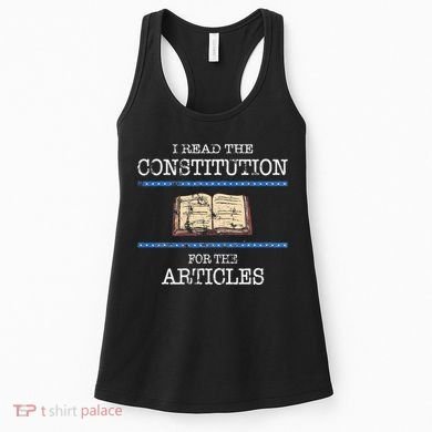 History Teachers Read The Constitution Distressed Women's Tank Top