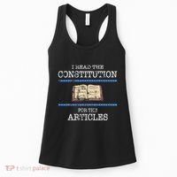 History Teachers Read The Constitution Distressed Women's Tank Top thumb 0