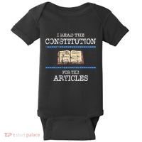 History Teachers Read The Constitution Distressed Baby Bodysuit thumb 0