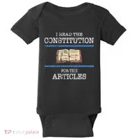 History Teachers Read The Constitution Distressed Baby Bodysuit thumb 0