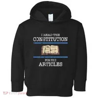 History Teachers Read The Constitution Distressed Toddler Hoodie thumb 0