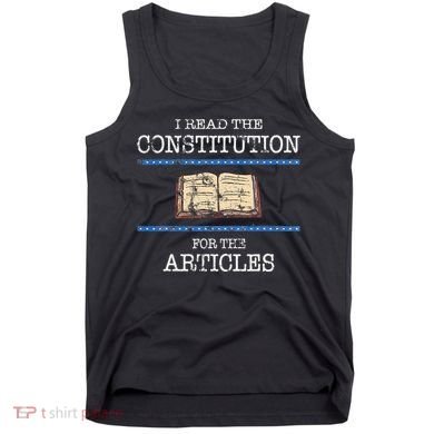History Teachers Read The Constitution Distressed Tank Top