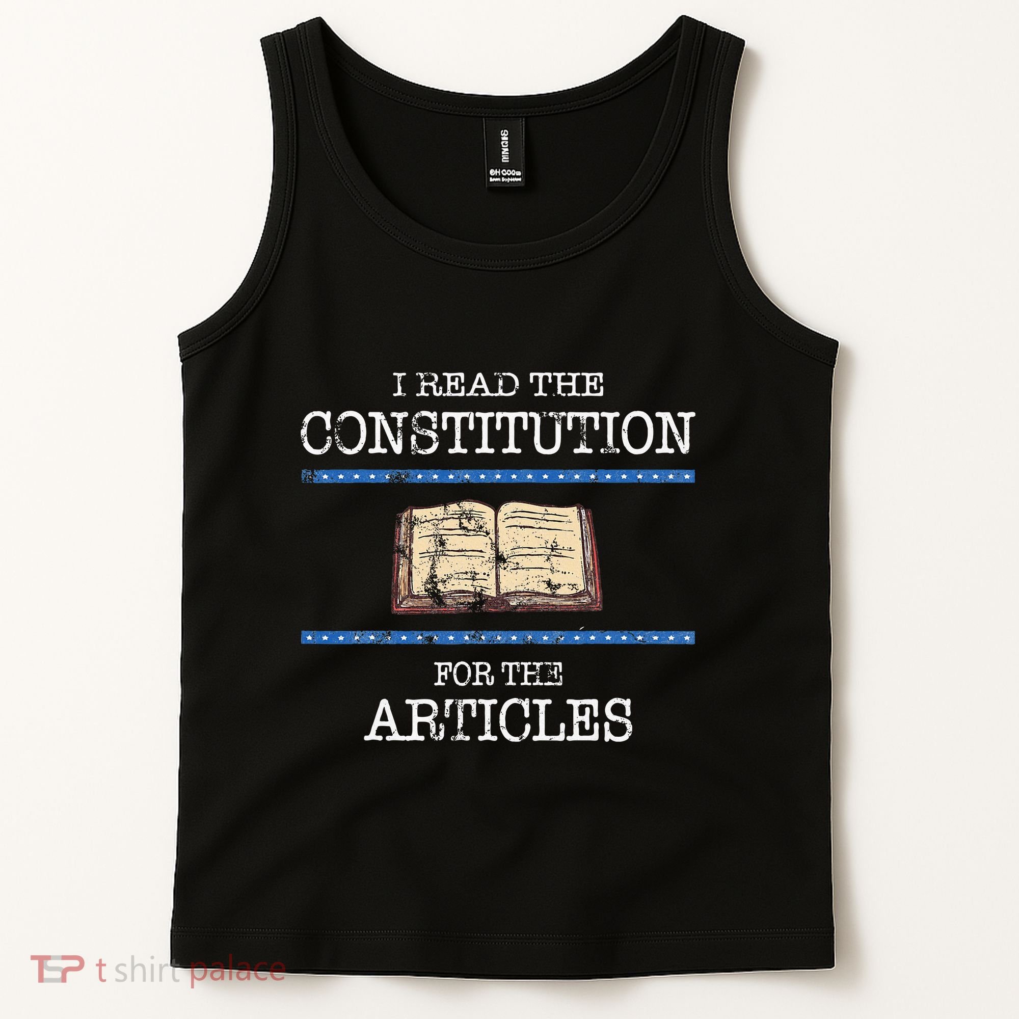 History Teachers Read The Constitution Distressed Tank Top