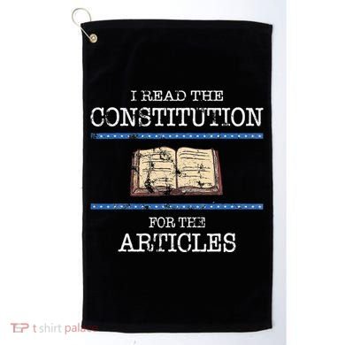 History Teachers Read The Constitution Distressed Golf Towel