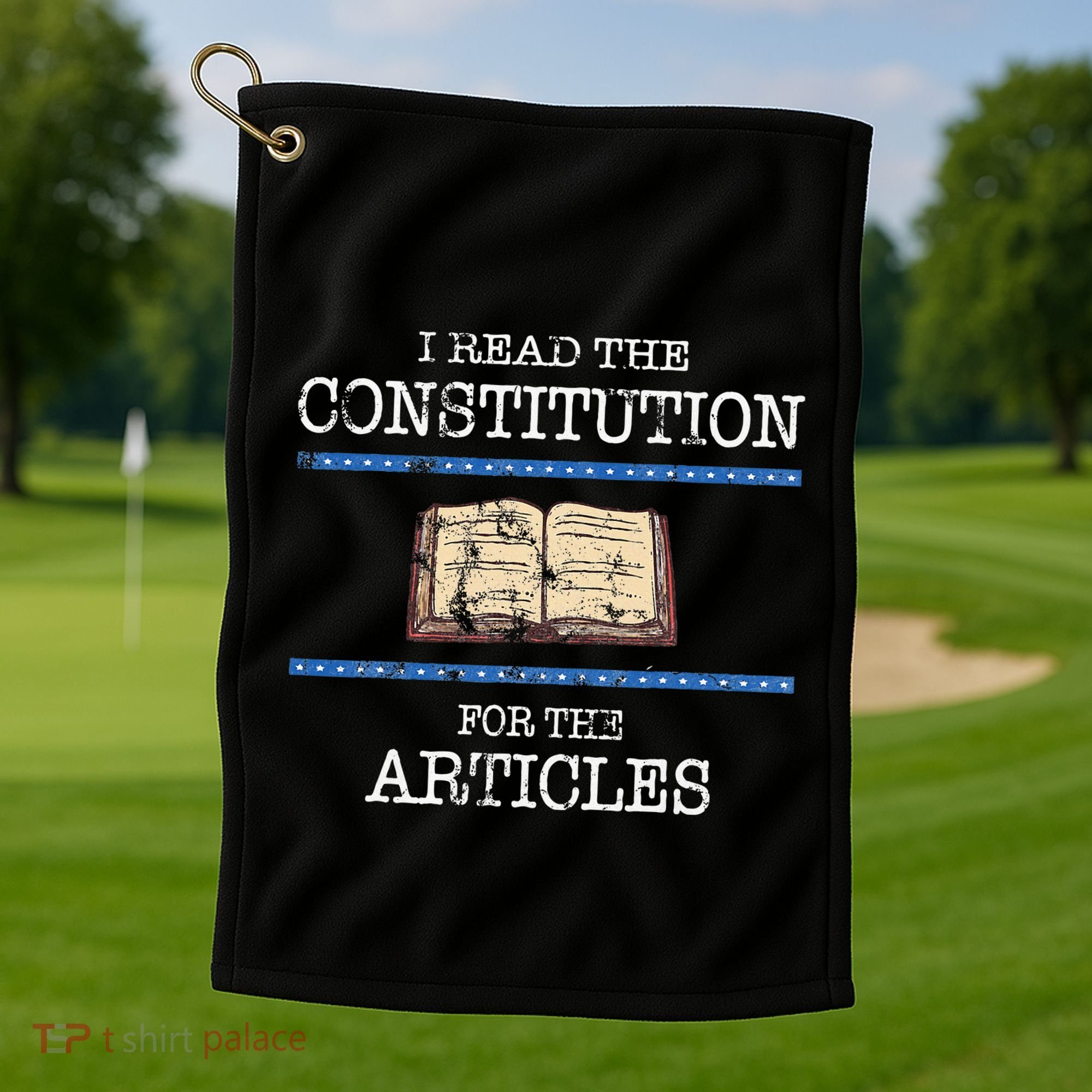 History Teachers Read The Constitution Distressed Golf Towel