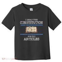 History Teachers Read The Constitution Distressed Toddler T-Shirt thumb 0