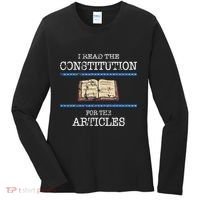 History Teachers Read The Constitution Distressed Women's Long Sleeve Shirt thumb 0