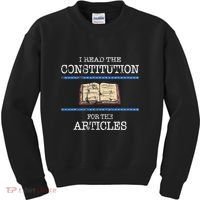 History Teachers Read The Constitution Distressed Kids Sweatshirt thumb 0