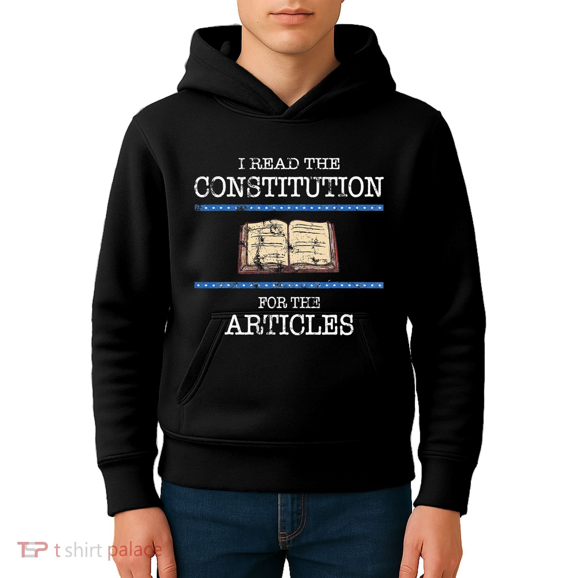 History Teachers Read The Constitution Distressed Kids Hoodie
