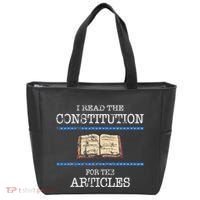 History Teachers Read The Constitution Distressed Tote Bag thumb 0